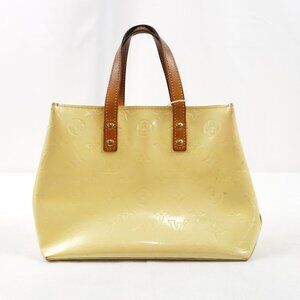 Louis Vuitton Reade Vernis Patent Leather Monogram Handbag In Yellow - Preowned